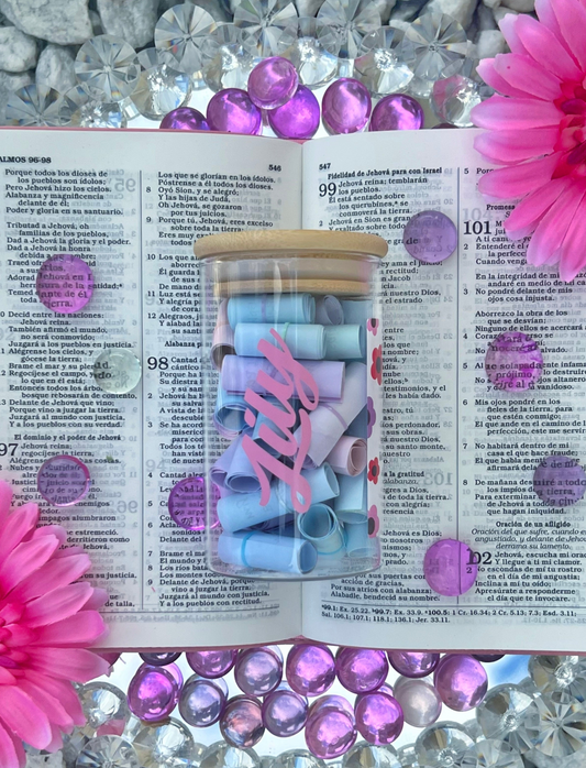 Frasco de Mama Floreciente - Notas de Versículos Bíblicos