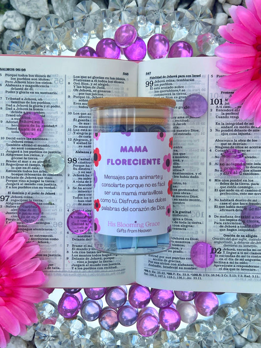 Frasco de Mama Floreciente - Notas de Versículos Bíblicos